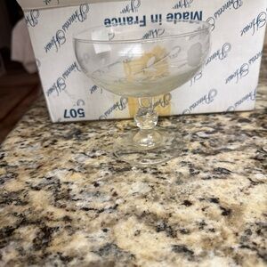 Princess House Clear Glass Goblet